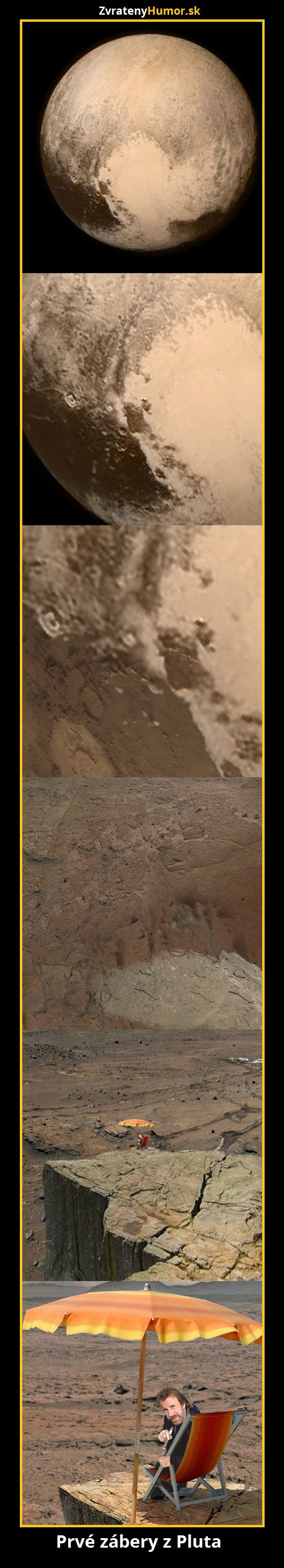 Prvé zábery z pluta