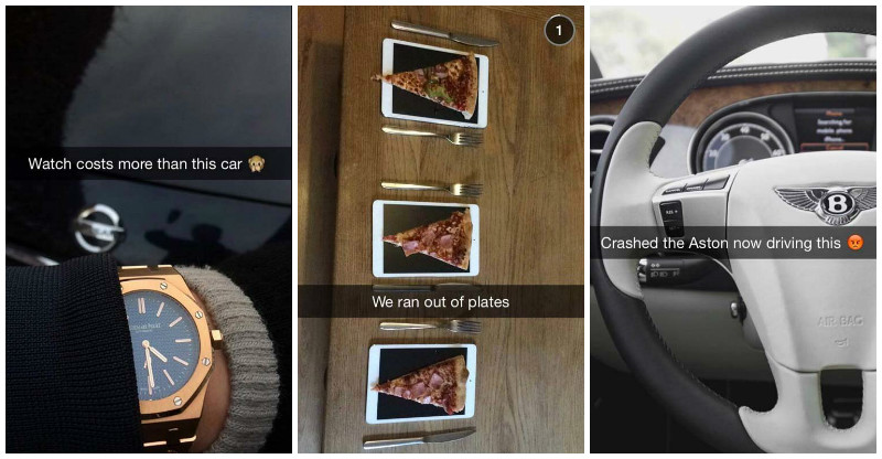 23 snapchatov od bohatých deciek