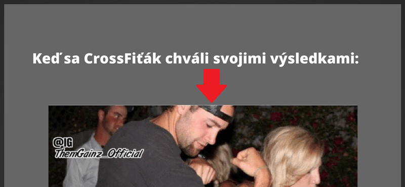 Ale nie CrossFit je v pohode :)