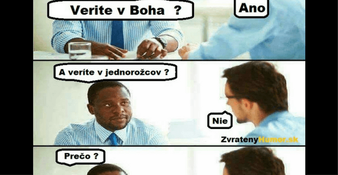 Veríte v Boha ?