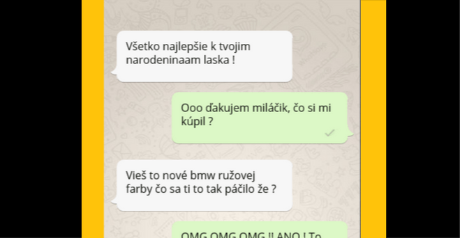 Ach čo si mi kúpil láska moja ?!