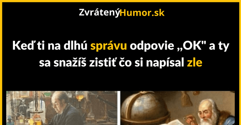 Musím to zistiť