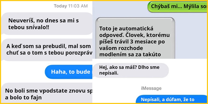 10 Obrázkov: Tie najbrutálnejšie a najvtipnejšie SMS rozhovory s EX