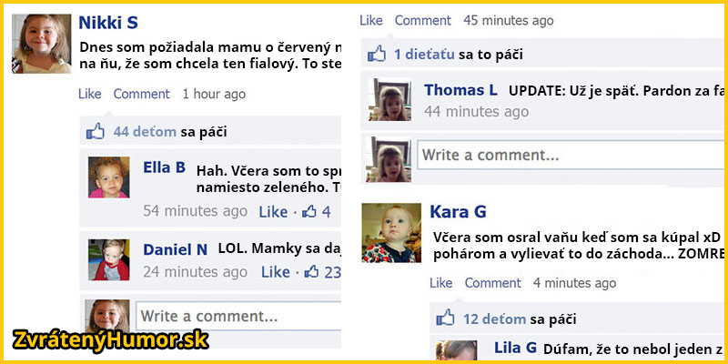 10 Obrázkov: Ako by to vyzeralo, keby deti mali svoju vlastnú sociálnu sieť