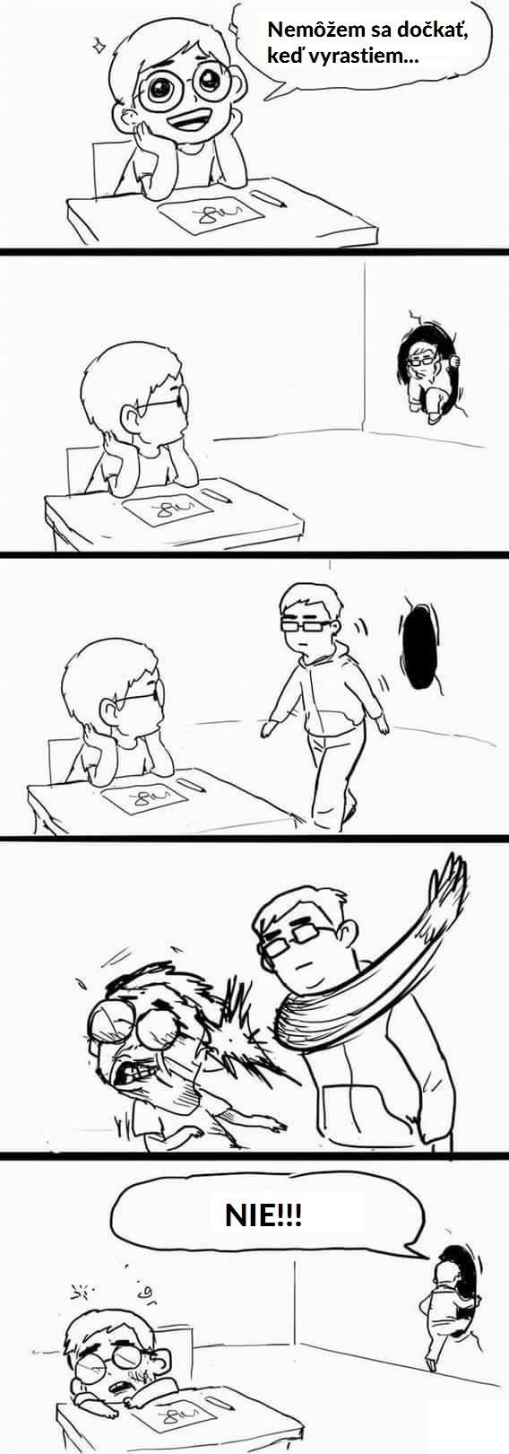 Nie, nechceš vyrásť