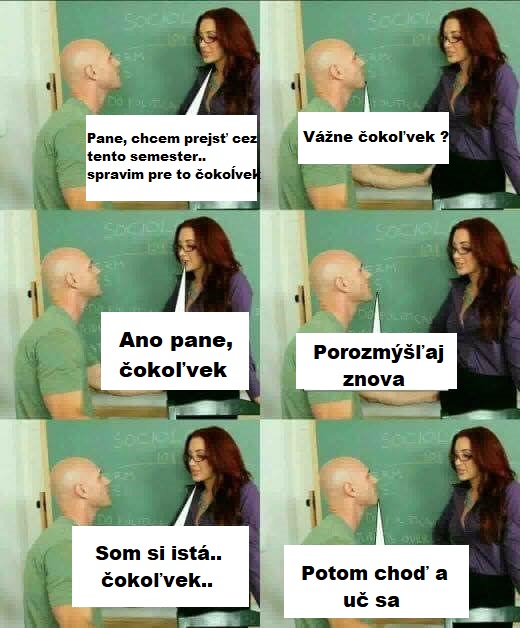 To práve asi nemyslela