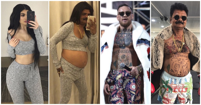 10+ Obrázkov: 44-ročný inžinier z Indie si podáva Instagramy celebrít