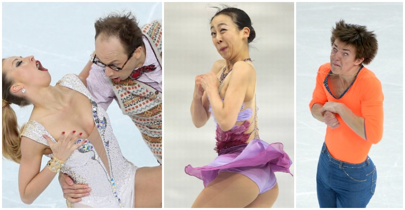 20 Obrázkov: Najkomickejšie ksichty krasokorčuliarov na olympijských hrách