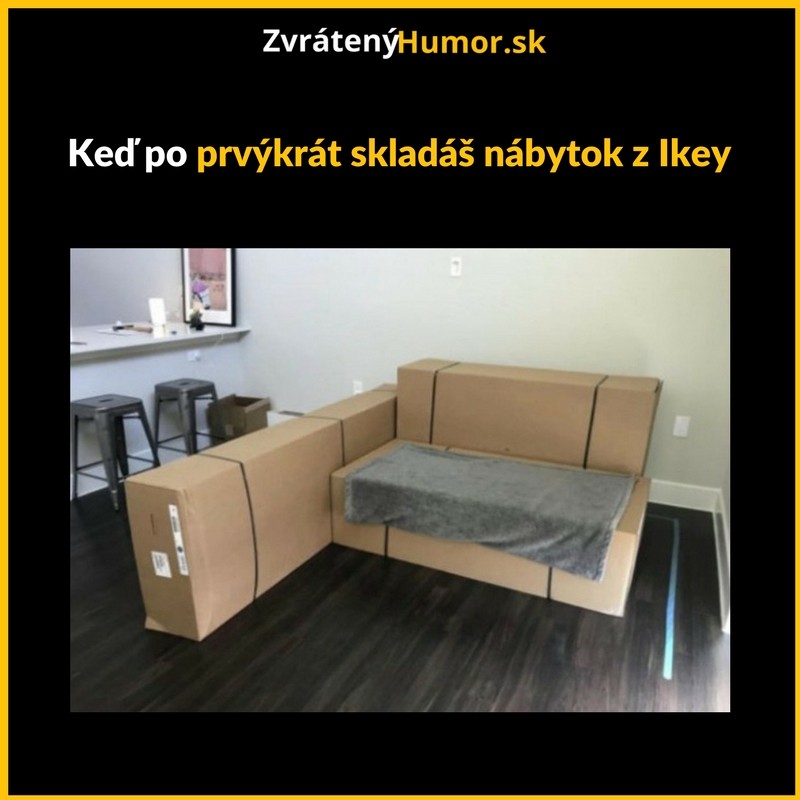 Skladanie nábytku level: IKEA