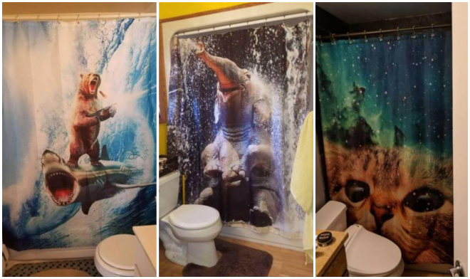 20+ Obrázkov: Takéto závesy by chcel mať vo svojej kúpeľni asi každý