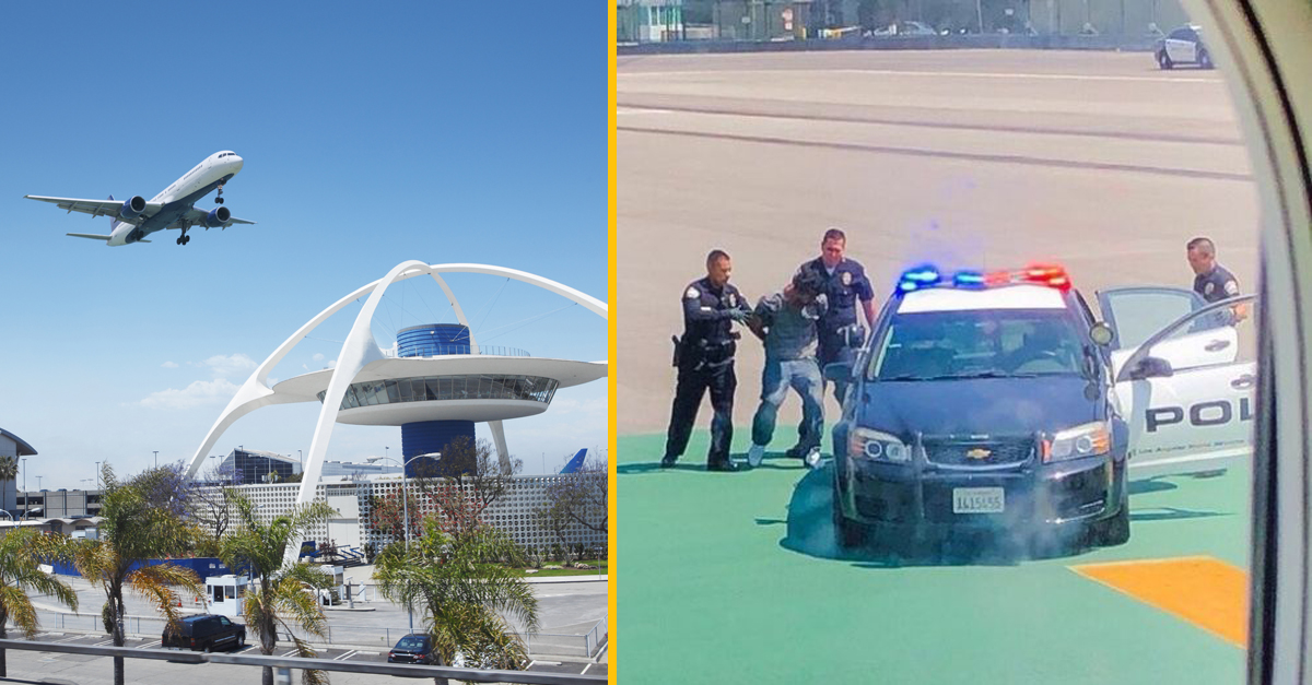 Muž preskočil plot letiska a začal klikovať na pristávacej ploche