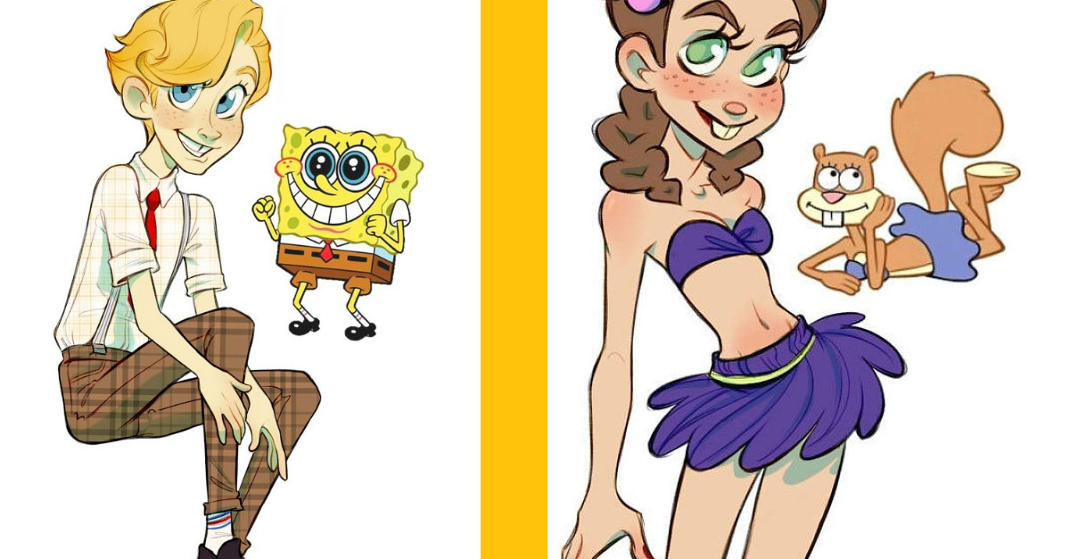 Rus prekreslil postavičky z Spongebob do ľudskej podoby, zamilujete si ich