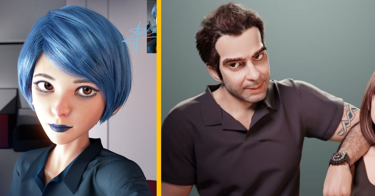 Umelec „prerába“ ľudí na postavičky z Pixaroviek