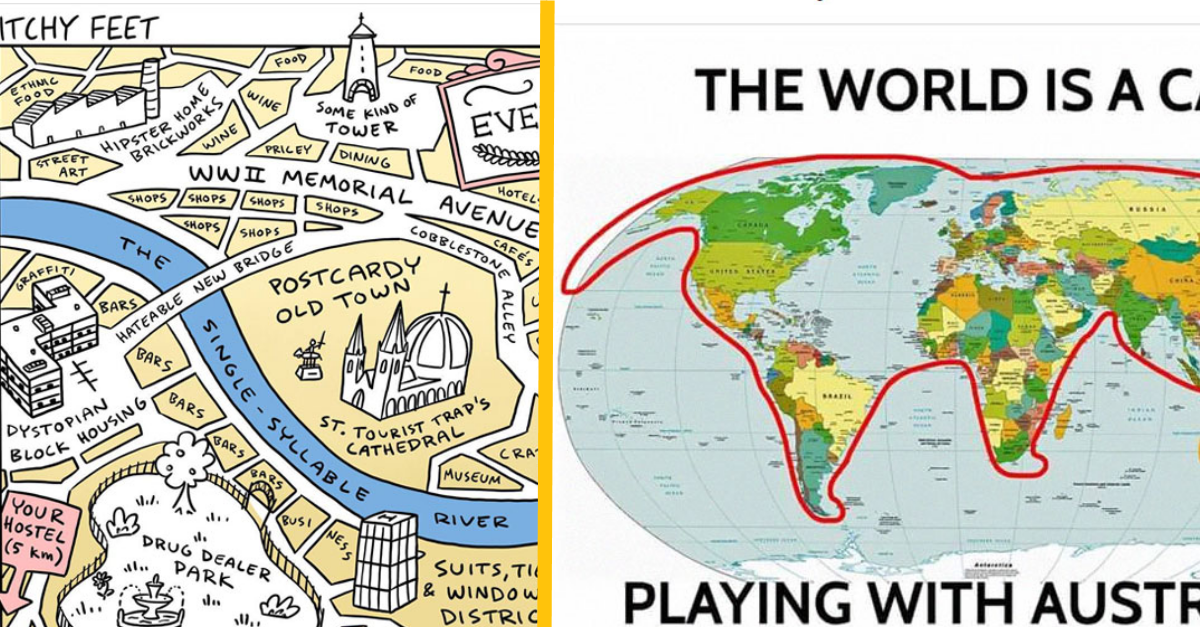 30+ najhorších máp na svete – Vyznáte sa v nich?