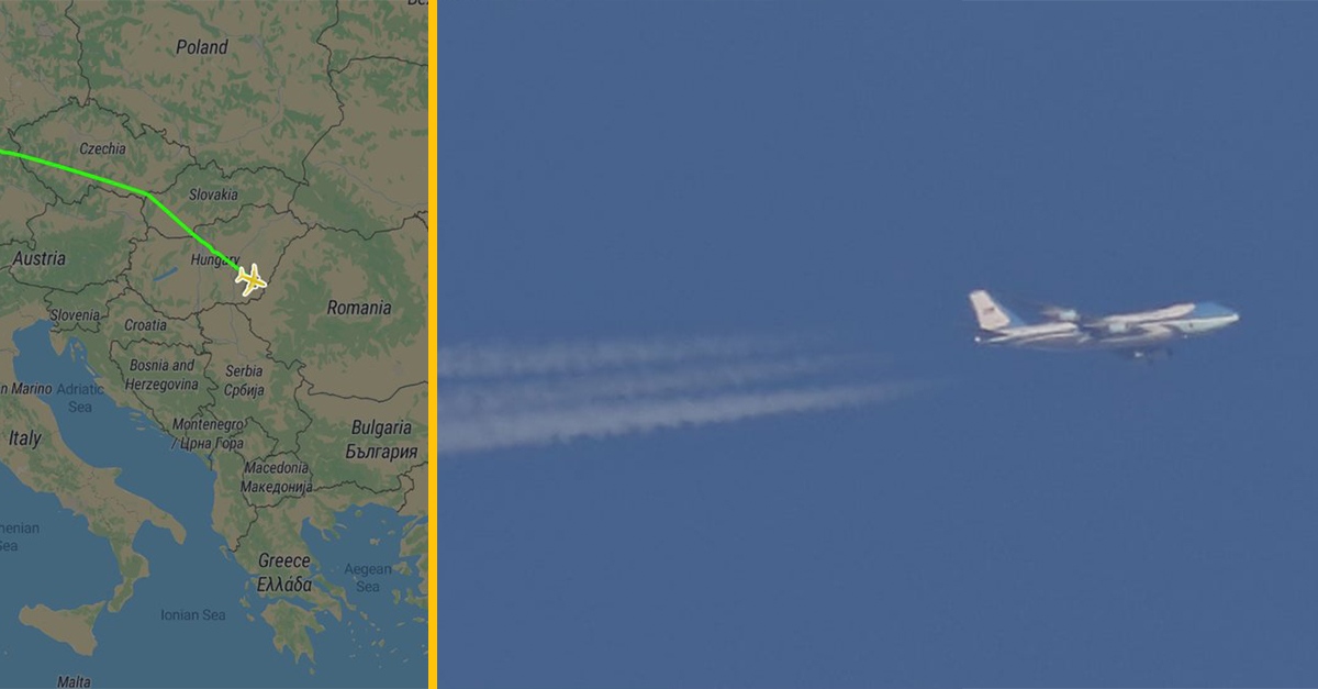 Lietadlový fanúšik odhalil prísne utajený let Trumpa – letel aj ponad Slovensko a Česko