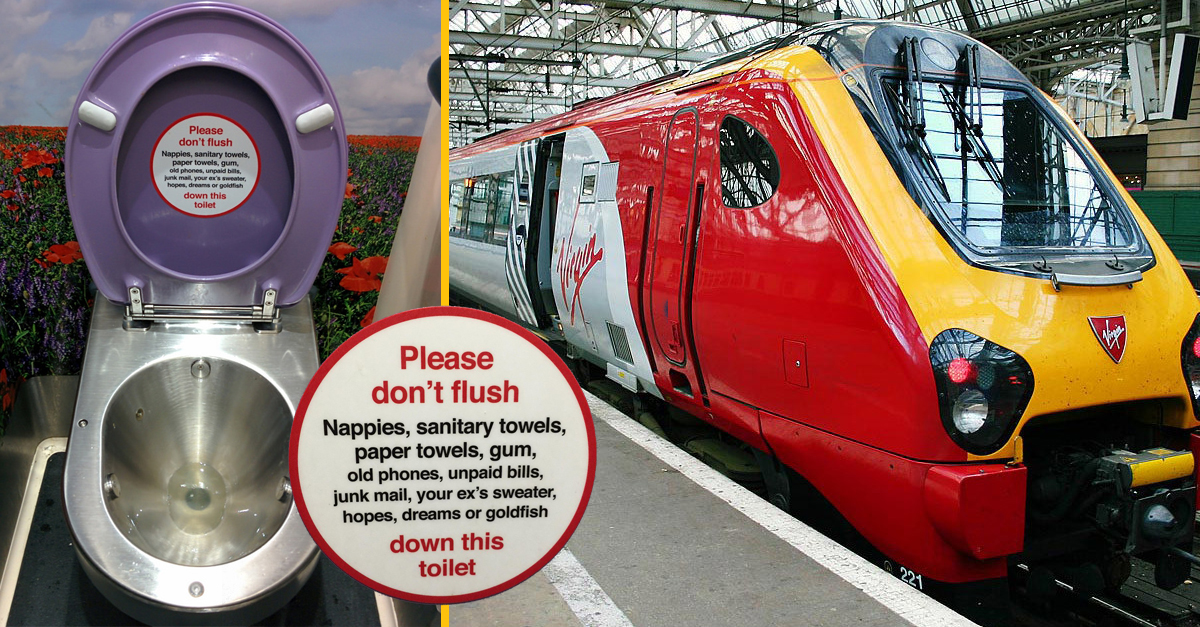 Ľudia splachujú do záchodov vo vlakoch naozaj divné veci – objavili tam napríklad podprsenku či svadobné prstene