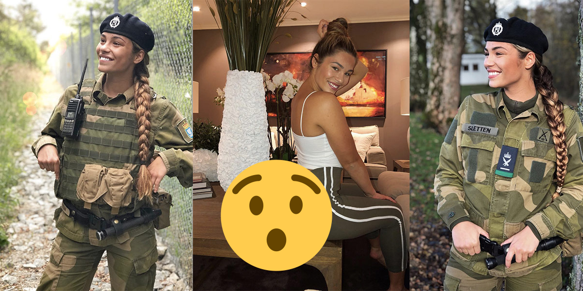 Nádherná 20 ročná vojačka z ktorej tak ľahko oči nespustíte.