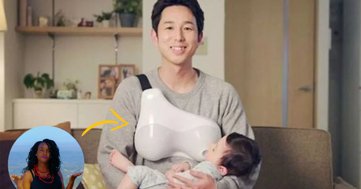 Nové japonské zariadenie umožňuje dojčenie dieťaťa aj pre otcov – vyzerá vskutku nezvyčajne