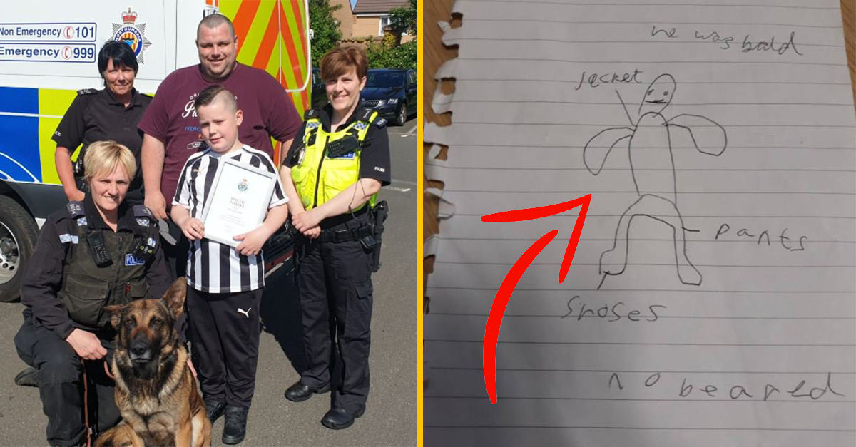 Chlapec pomohol svojou kresbou nájsť muža, ktorý sa pokúšal dostať do jeho školy