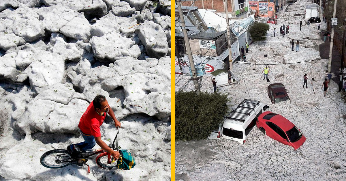 Mexiko zasiahla búrka s krupobitím, za ktoré by sa nehanbili ani v Rusku + OBRÁZKY