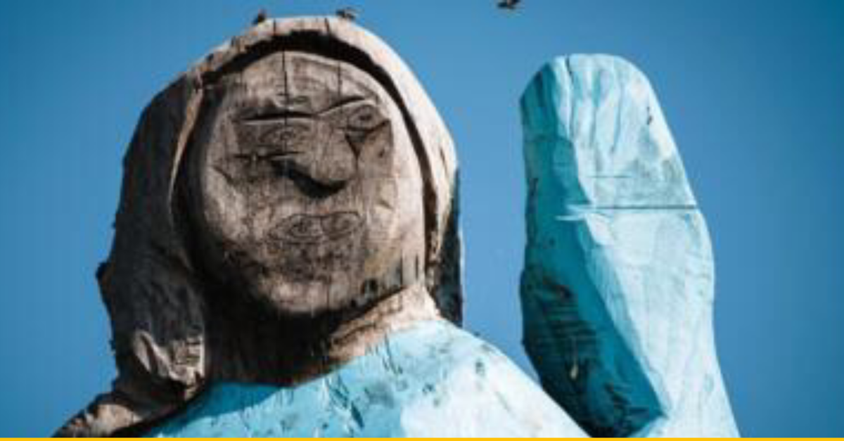 Nová socha Melanie Trump vyvoláva naozaj zmiešané reakcie – vraj vyzerá ako Šmolinka