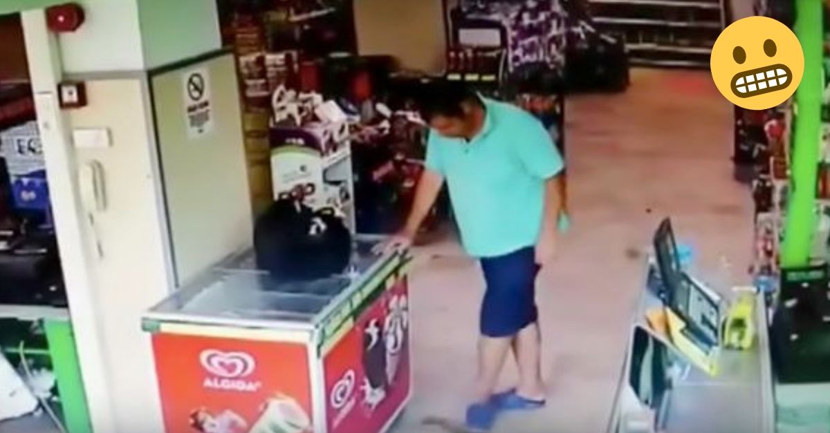 Muž sa vys*al priamo v obchode a kopol svoju hromádku pod chladničku ako by sa nič nedialo