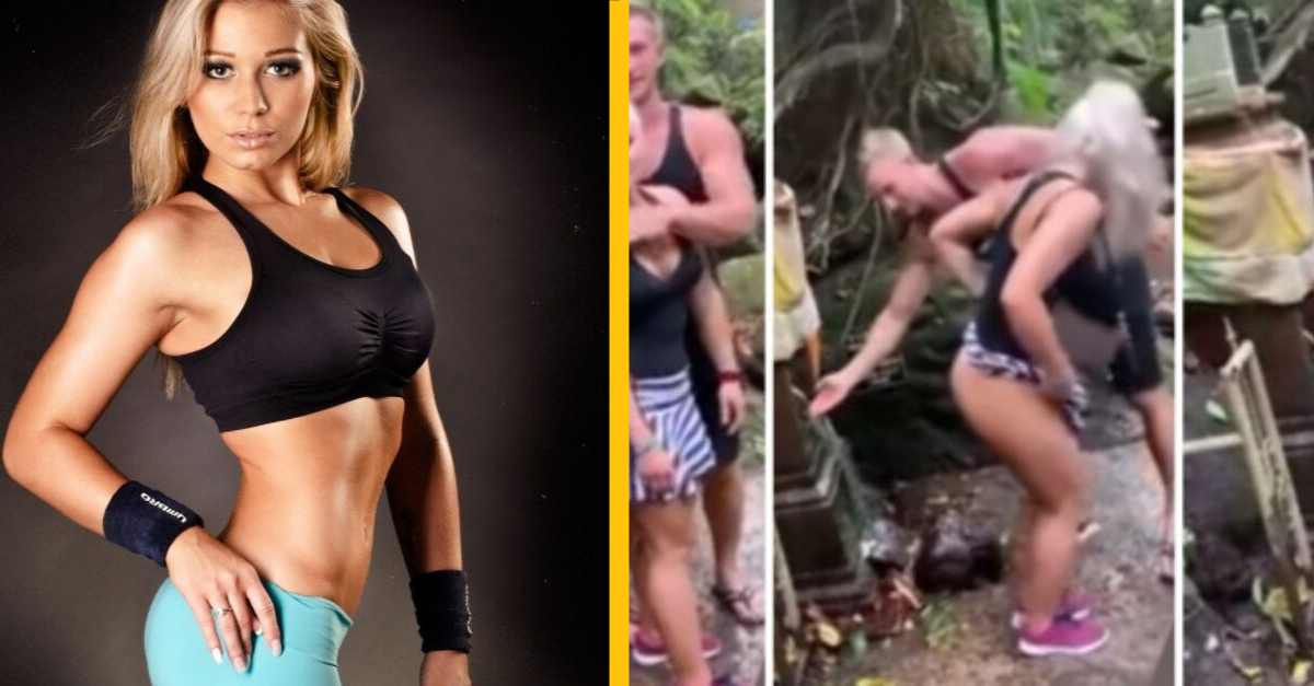 Česká influencerka pobúrila na Bali miestnych občanov, keď natočila video, ako si strieka v chráme svätenú vodu na zadok