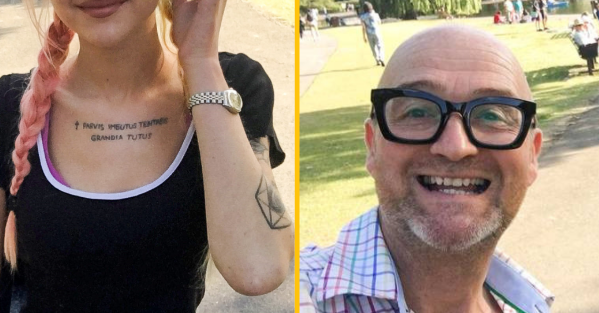 Otec si vypýtal naspäť peniaze za školné, potom ako si nechala jeho dcéra vytetovať školský slogan