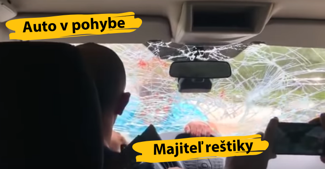 Španielski turisti natočili majiteľa reštaurácie, ktorý ich napadol a počas jazdy sa dobíjal do auta cez čelné sklo