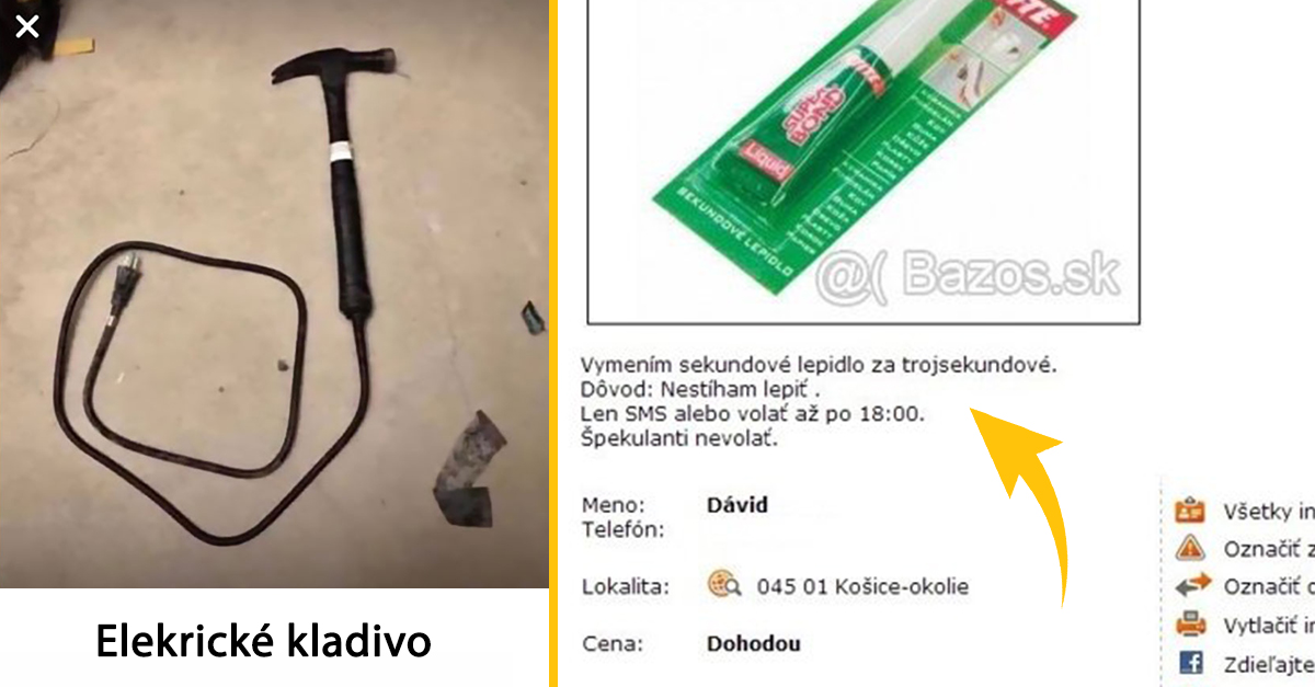 15 bizarných inzerátov z bazáru, ktoré ťa rozosmejú