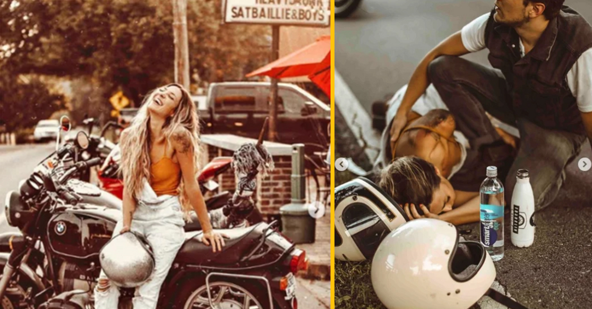 Influencerka pravdepodobne nafingovala fotografie z dopravnej nehody. Ona však obvinenia odmieta.