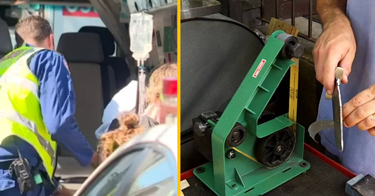 Mladík musel byť urgentne prevezený do nemocnice, pretože sa mu zasekol p*nis v pásovej brúske