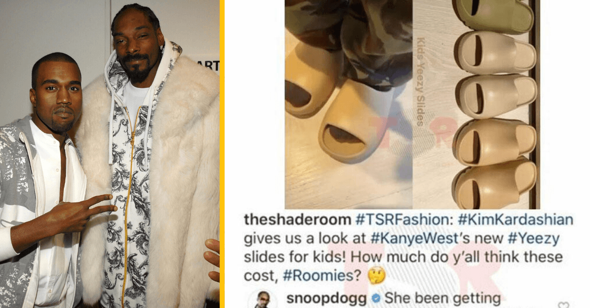Kanye West prišiel s novými „módnymi papučami“ a Snoop Dogg to nemohol nechať bez komentára