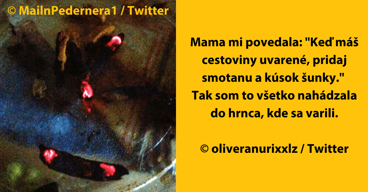 Výber najväčších failov z kuchyne, ktoré zdieľali ľudia na Twitteri