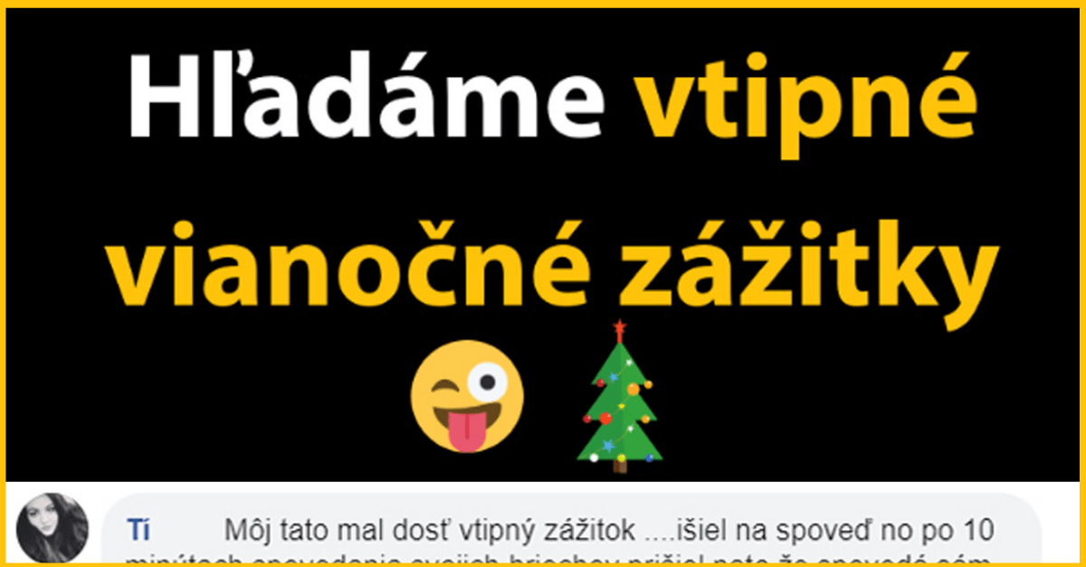Vtipné vianočné zážitky – príbehy zo života ľudí