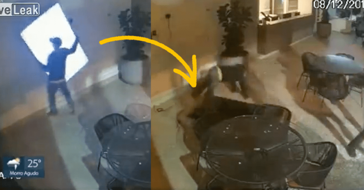 Video, ktoré baví internet: Krádež televízie sa pre týchto mužov stala ozajstnou výzvou