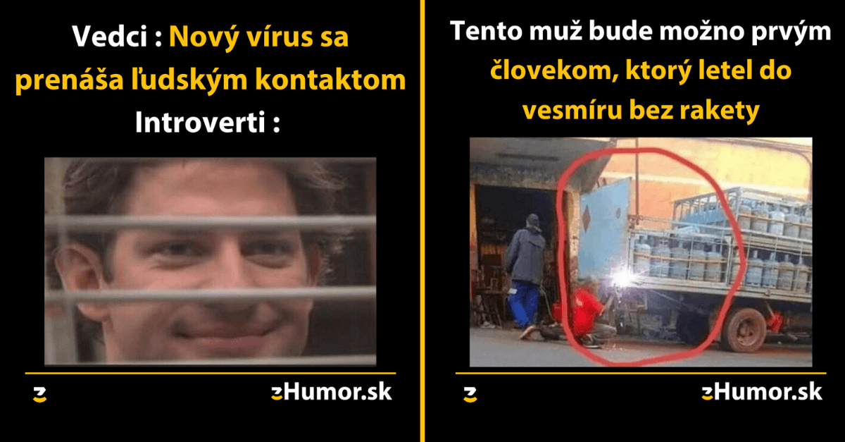 Zopár memečiek, ktoré vznikli aby ti spríjemnili dnešný deň #808 : Introverti sa nemusia báť nového vírusu.