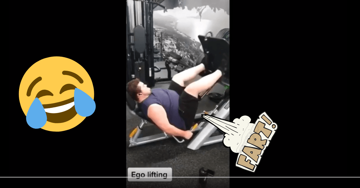 VIDEO: Chlapík trochu precenil svoje možnosti na stroji v posilke až z neho vyšiel masívny prd