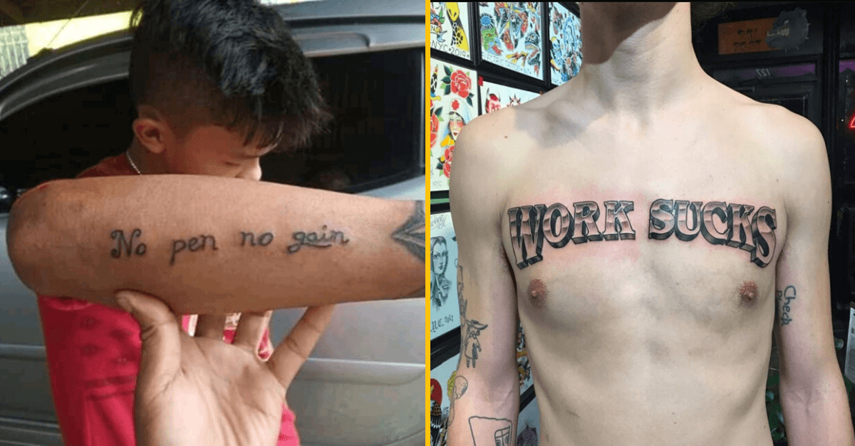 20 ľudí, ktorí asi nevedeli, že tetovania sú permanentné a zostanú vám na tele navždy