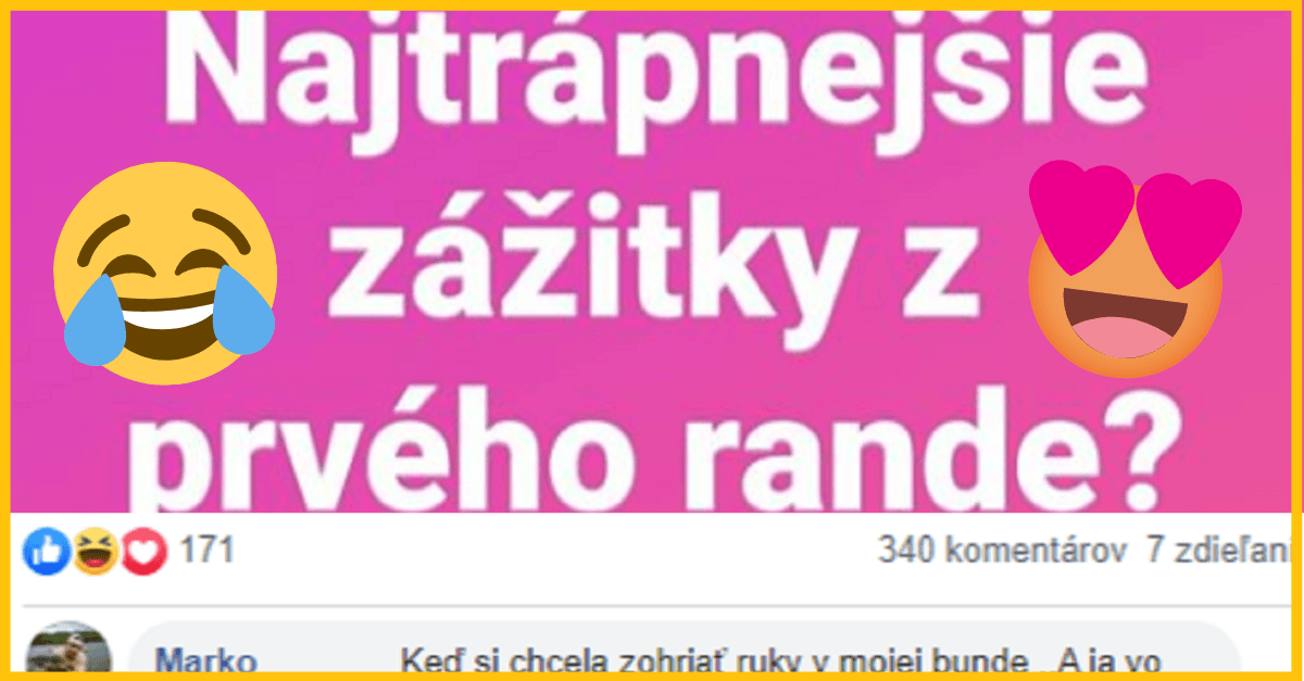 Najtrápnejšie zážitky z prvého rande – príbehy zo života ľudí