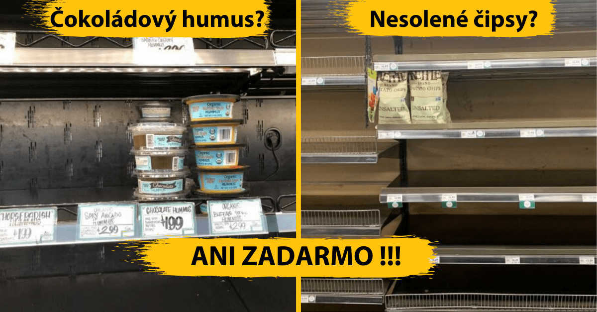 14 vecí, ktoré sa nevypredajú ani pri panických útokoch na potraviny