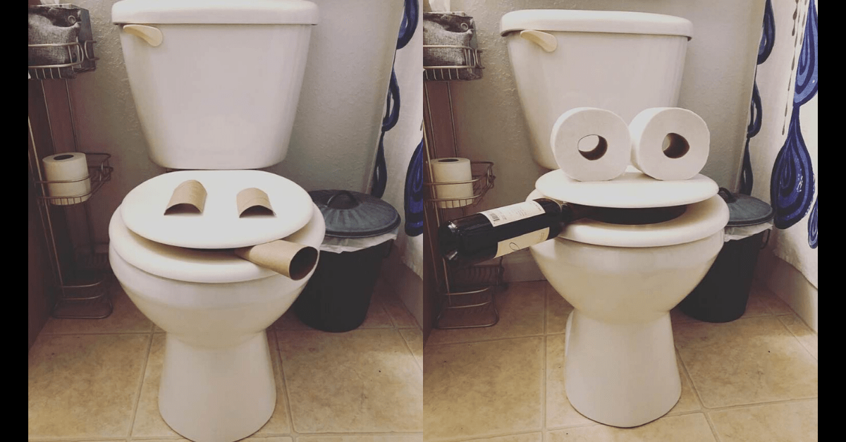 Ľudia v karanténe sa nudili a tak vytvorili postavičku z wc misy a toaletného papiera