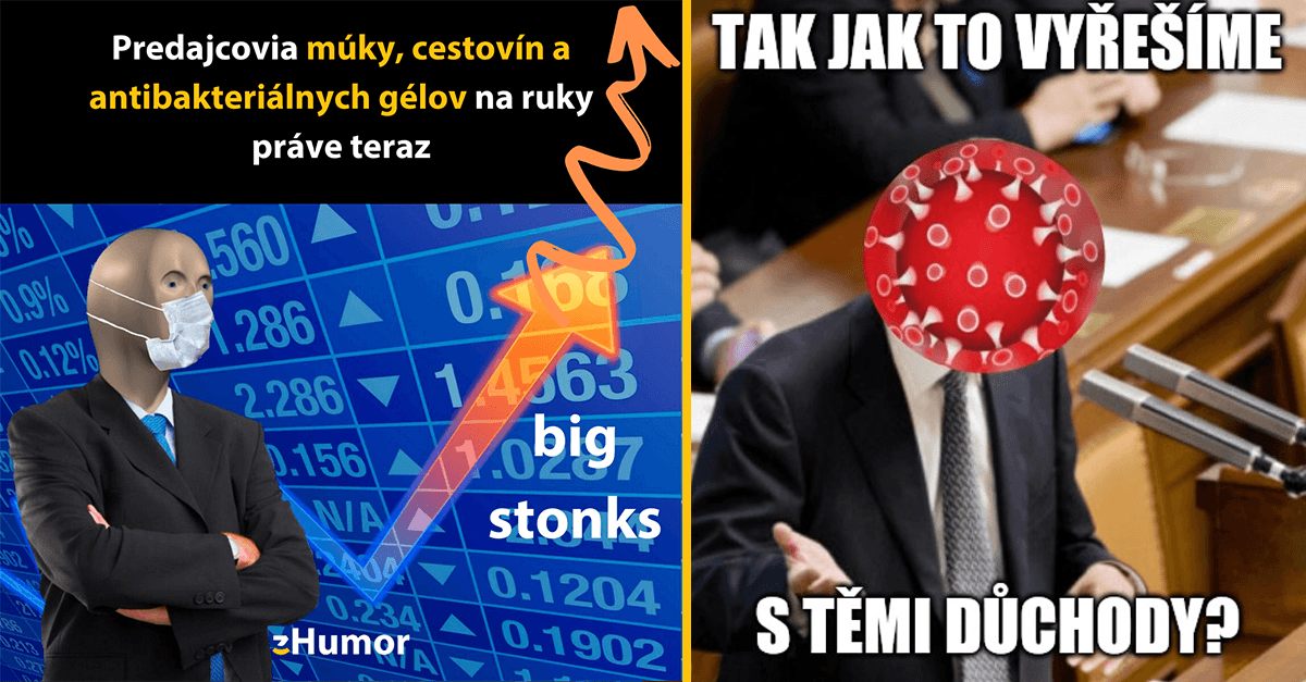 Koronavírus: Obrázky, ktoré si uťahujú z obávaného vírusu a bavia celý česko-slovenský internet