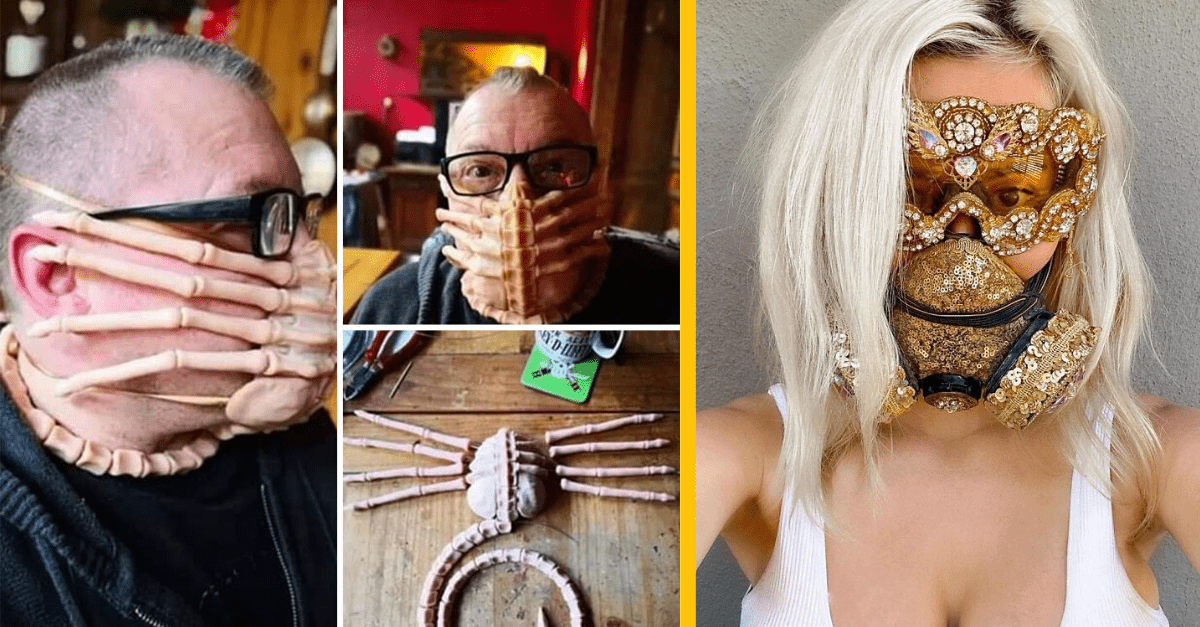 15 jedinečných masiek, ktoré posúvajú boj s COVID-19 na novú úroveň