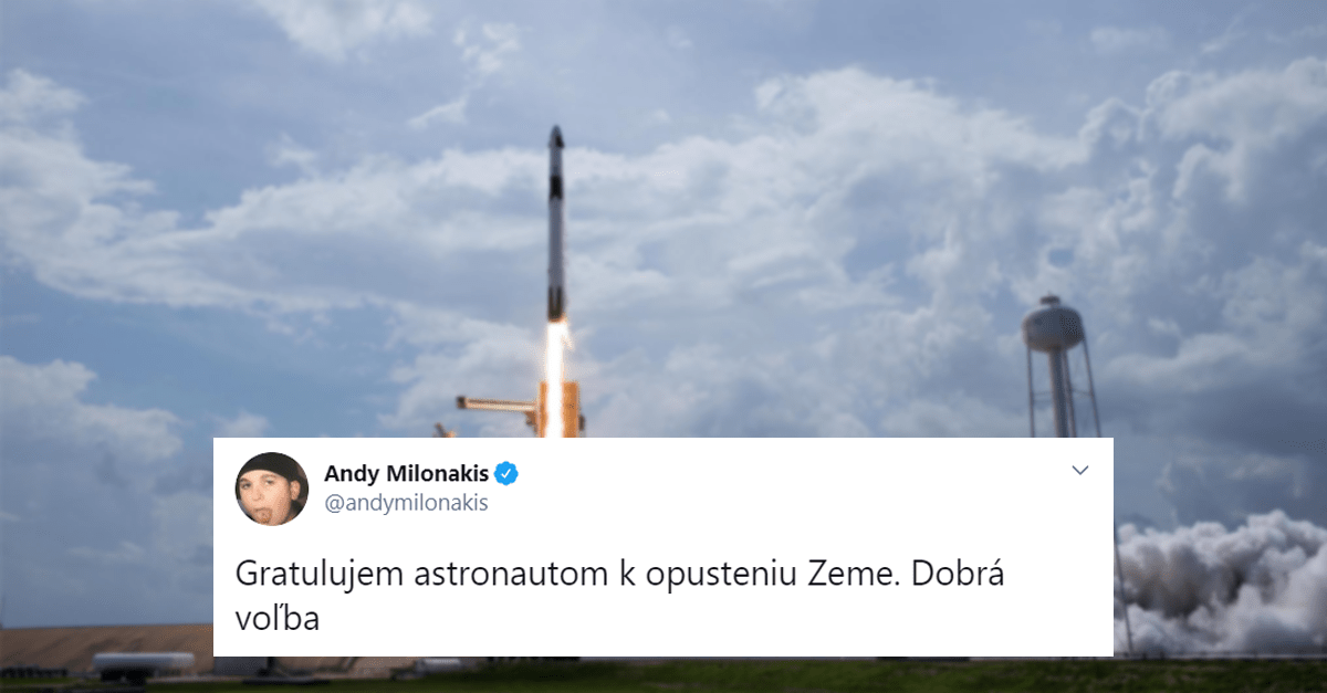 10+ zábavných obrázkov, ktoré vznikli počas štartu vesmírnej rakety spoločnosti SpaceX