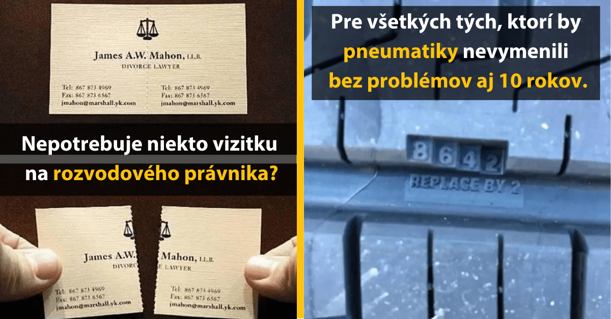 13 inovatívnych a jedinečných nápadov, na ktoré by ste len tak neprišli