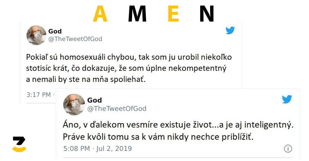 10 najlepších prikázaní, ktoré Boh zazdieľal na Twitteri