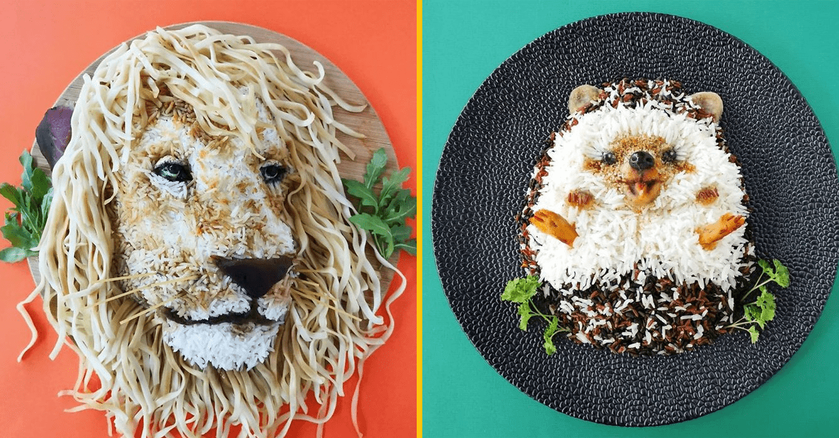 Matka vytvára z jedla rôzne nezvyčajné obrazce. Jej úžasné výtvory sa stali na internete hotovým virálom (20+ obrázkov)