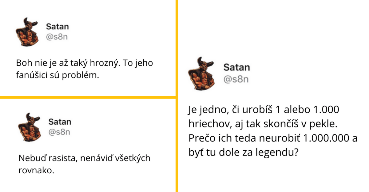 Ukázalo sa, že aj Satan má svoj vlastný Instagram a je to teda pekelná sranda (16 príspevkov)