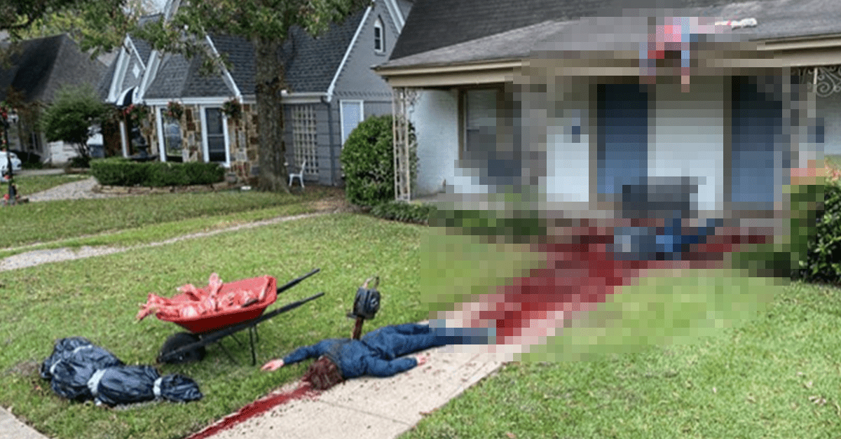 Na muža viackrát zavolali políciu pre jeho nezvyčajnú halloweensku výzdobu